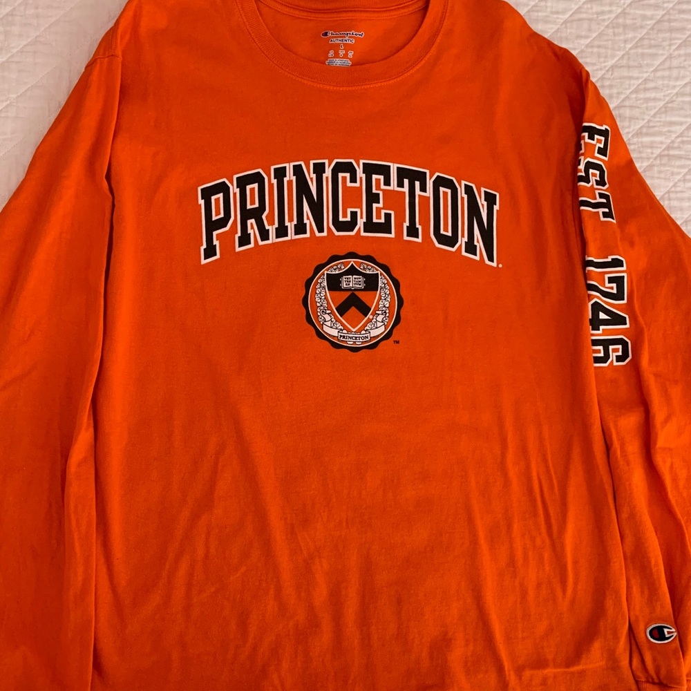 Champion orange Princeton University Long Sleeve